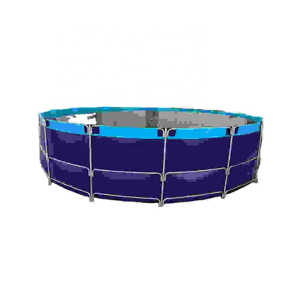PVC tarpaulin fishing tanks galvanized pipe fishponds 0.9mm 1.2mm 1.5mm tarpaulin farming traps aquaculture system device