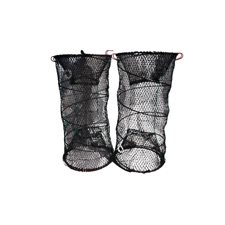 HDPE 380D/21Ply Durable Spring Fishing Cage Aquaculture Cage Foldable Fishing Trap