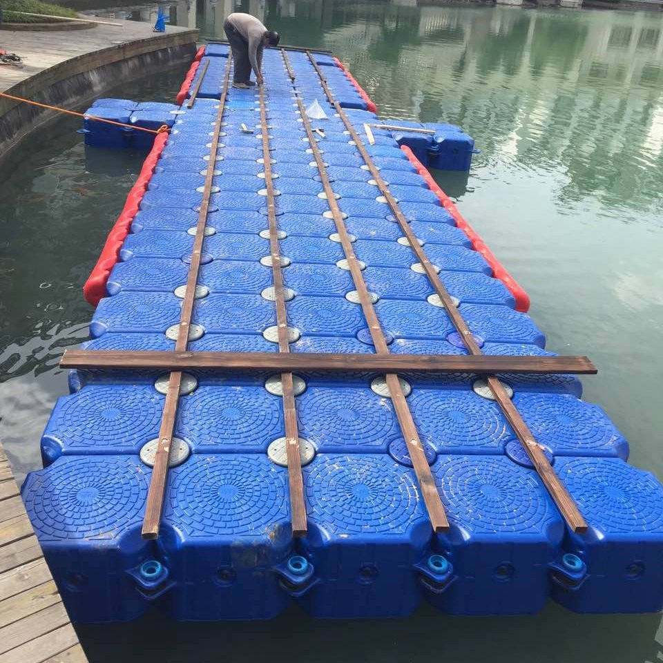 Plastic modular pontoon dock floating bridge for sale