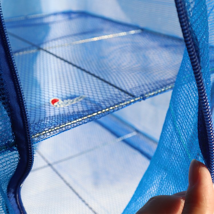 Outdoor supplies woven hanging baskets folding fish drying net for drying fish and vegetables