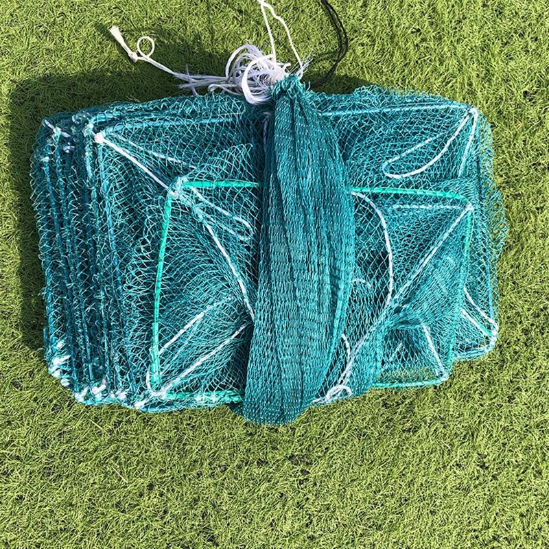 HDPE rectangular cage aquaculture trap crabs and crayfish catcher