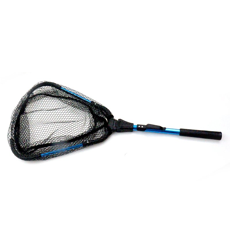 Fishing Tackle Collapsible Rubber Landing Net Aluminium Alloy Fishing Cast Net