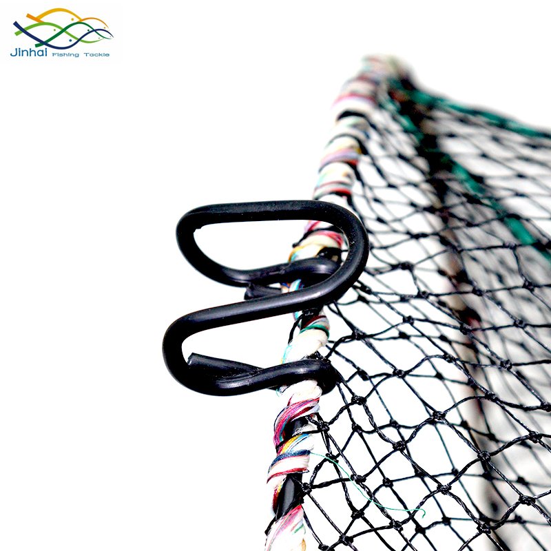 380D/9PLY HDPE Mesh Shrimp Trap 30*60cm Black Plastic Coated Spring Fishing Cage Lobster Crab Trap Outdoor Aquaculture Traps