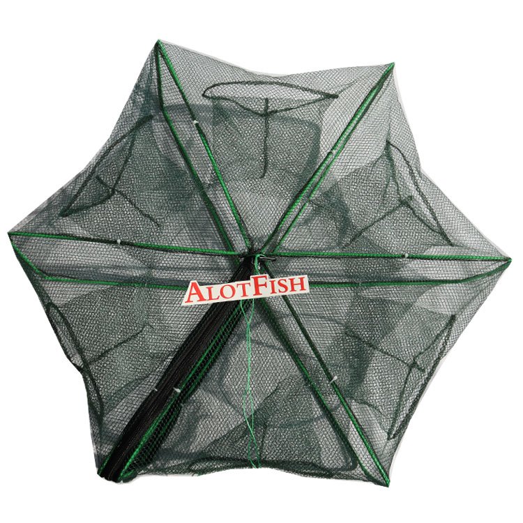 Factory price Plastic Coated Wire 6holes 8holes Collapsible Fishing trap shrimp trap