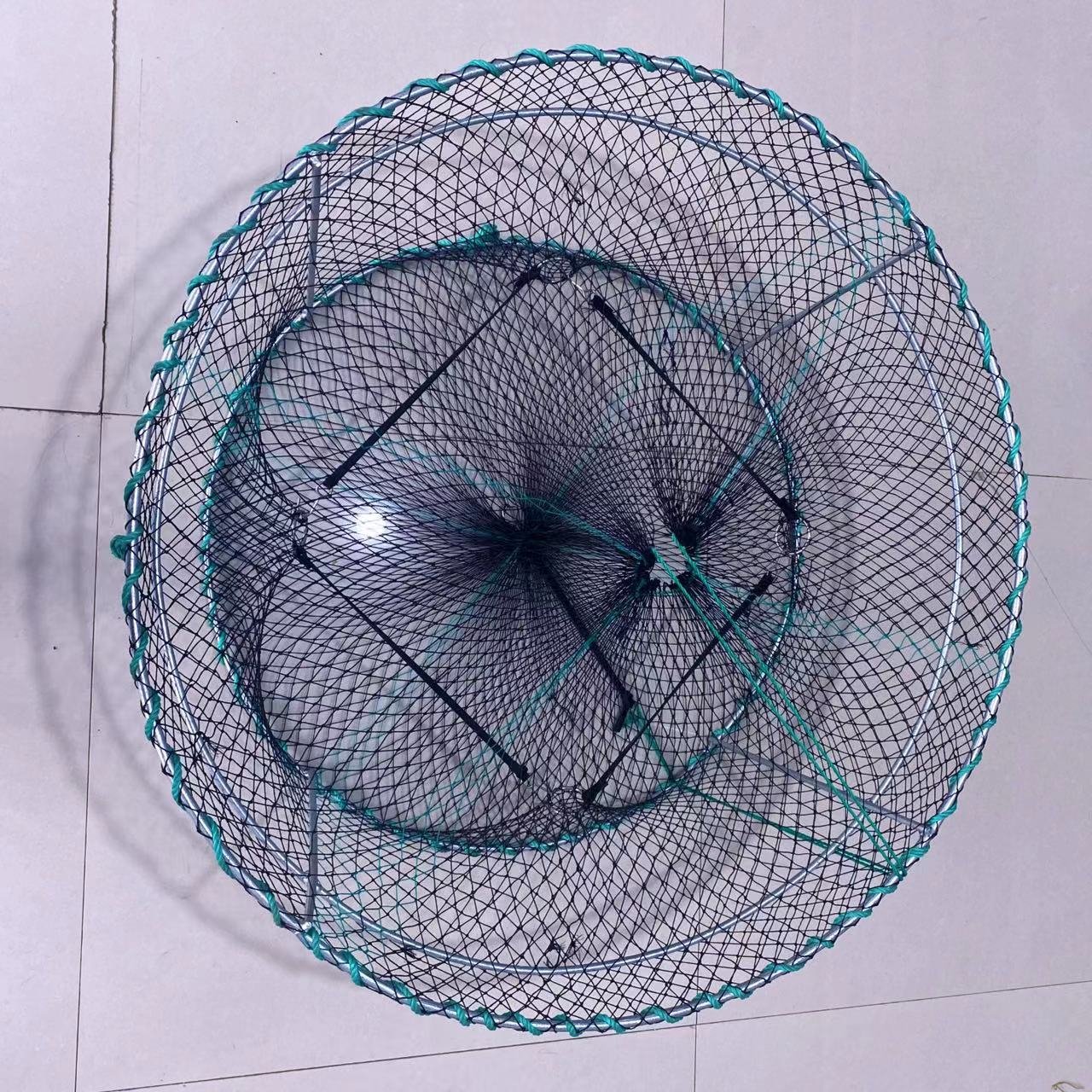 Heavy Duty Crab Pot with 4 Entry 12mm Hot Dipped steel Professional Crab Trap