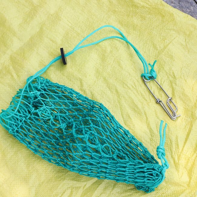 Stainless steel clip HDPE crab bait net bag basket accessories