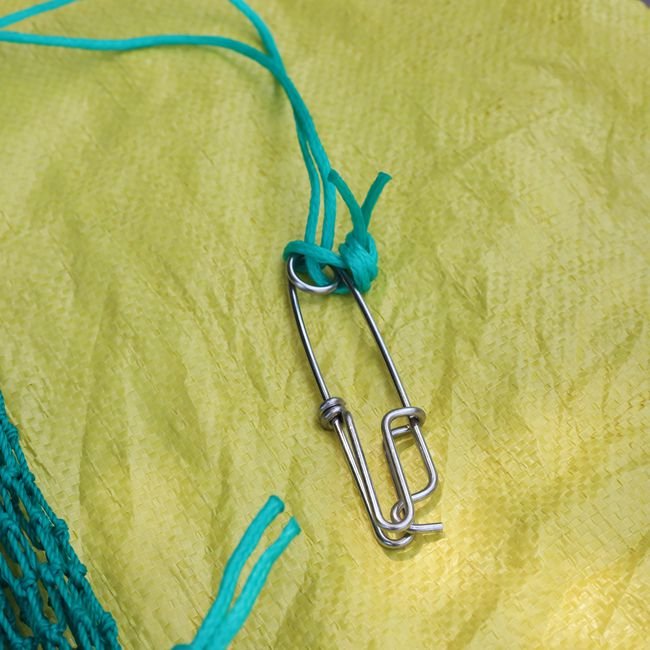 Stainless steel clip HDPE crab bait net bag basket accessories
