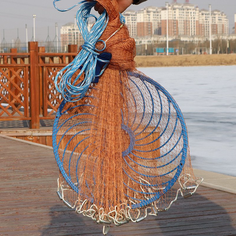 10FT Bottom Pocket Japanese America Cast Nets Nylon Mono Fishing Net