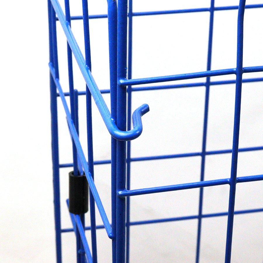 Portable Folding crab cage blue aquaculture trap Seven-piece set Fishing Bait Trap Crab Traps for lobster shrimp crab