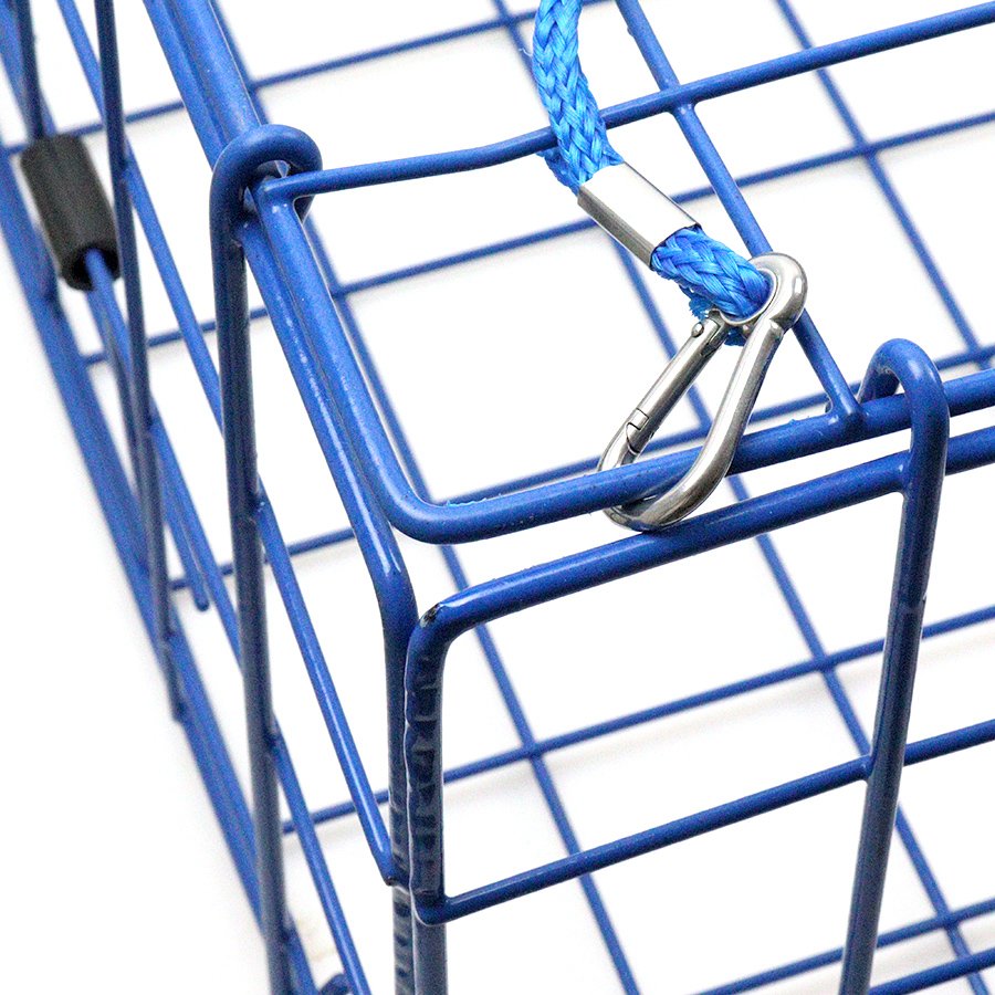 Portable Folding crab cage blue aquaculture trap Seven-piece set Fishing Bait Trap Crab Traps for lobster shrimp crab