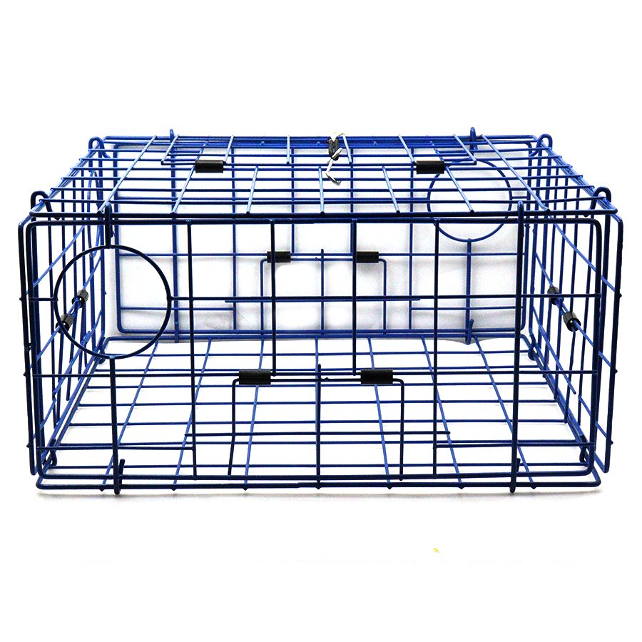Portable Folding crab cage blue aquaculture trap Seven-piece set Fishing Bait Trap Crab Traps for lobster shrimp crab