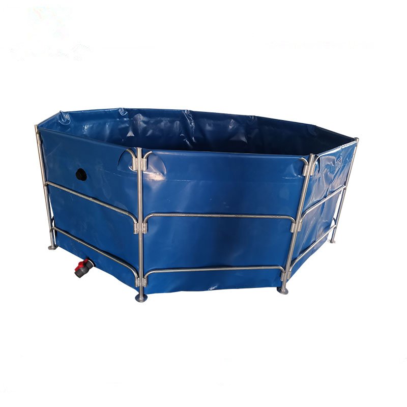 10,000L Folding Fish Farming Tank Tarpaulin For Tilapia/Catfish Fish Pond