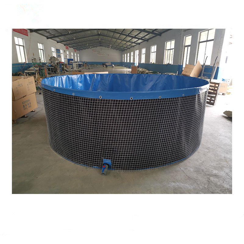10,000L Folding Fish Farming Tank Tarpaulin For Tilapia/Catfish Fish Pond