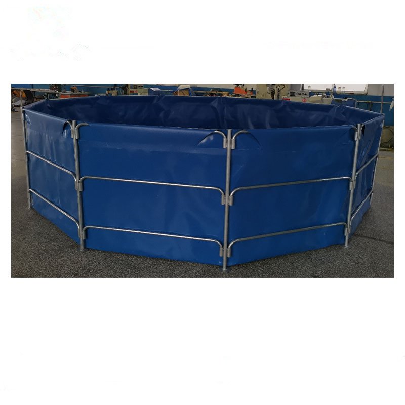 10,000L Folding Fish Farming Tank Tarpaulin For Tilapia/Catfish Fish Pond