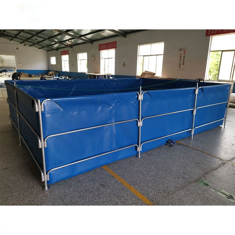 10,000L Folding Fish Farming Tank Tarpaulin For Tilapia/Catfish Fish Pond