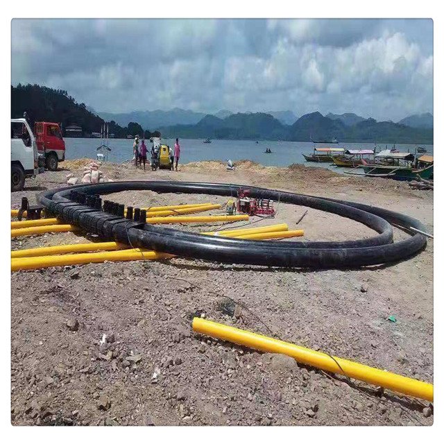 Floating Fish Farming Cage Feeding net HDPE Bracket in Open Sea 450mm