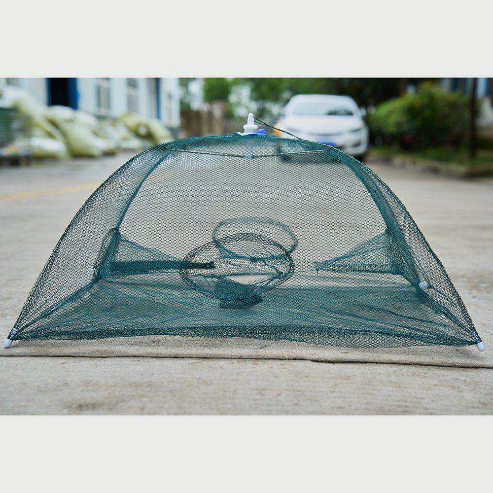 Folded Portable Umbrella Fishing Trap 2mm-4mm Hot Dip Galvanizing fishing nets for cages