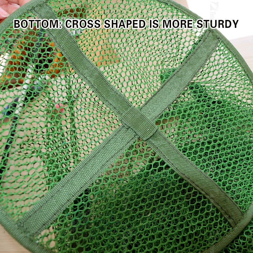 High Quality 480g 127cm Nylon Mesh Fishing Net Basket Folding Crab Cage Fishing Nets Lobster Aquaculture Trap