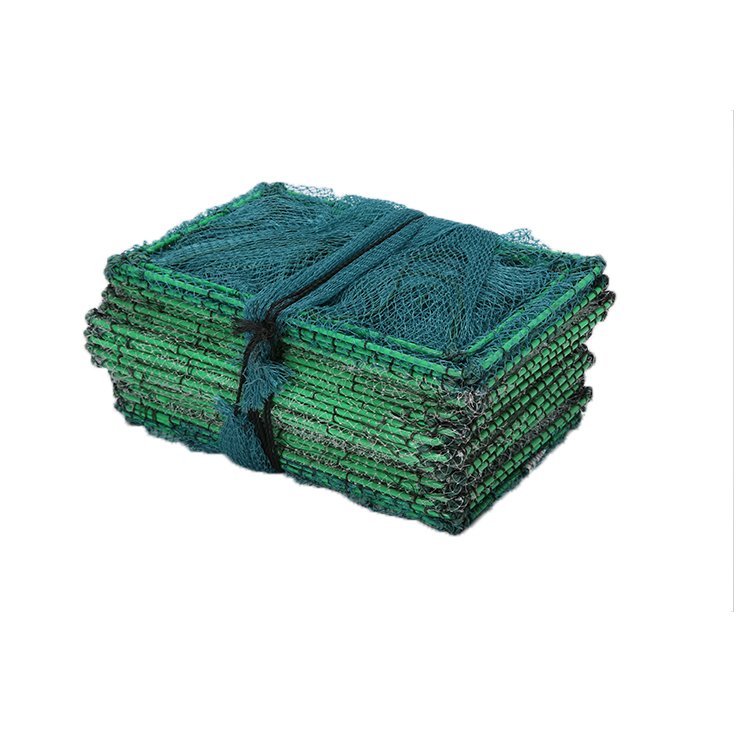 Long Folding Fishing Trap Foldable Cast Net Trap For Fish Shrimp Crab Lobster 22cm*35cm*31knots