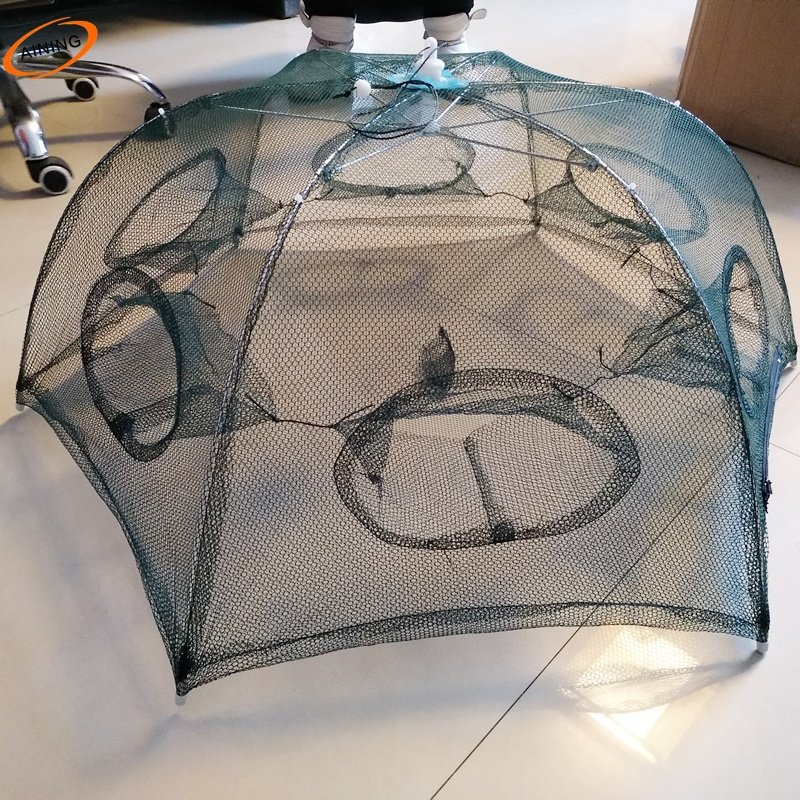 6 Entrance Fishing Tool Umbrella Shrimp Trap fishing trap umbrella