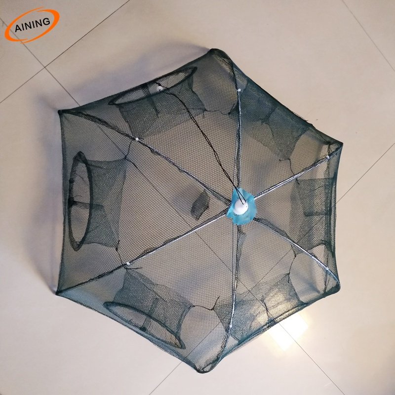 6 Entrance Fishing Tool Umbrella Shrimp Trap fishing trap umbrella