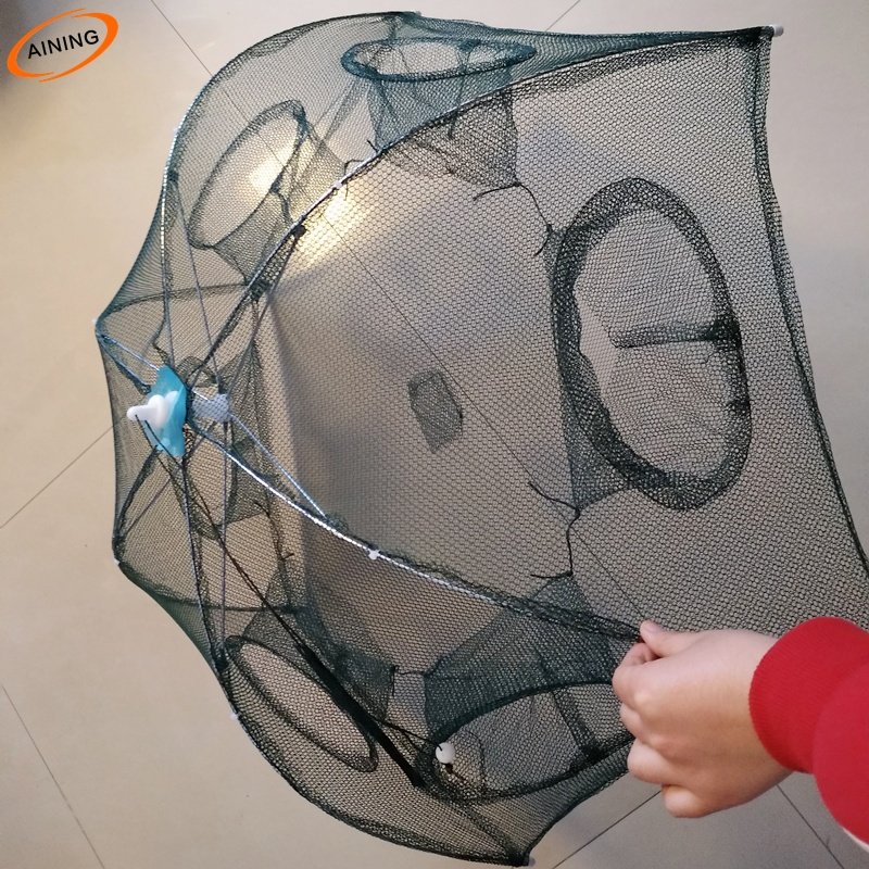 6 Entrance Fishing Tool Umbrella Shrimp Trap fishing trap umbrella