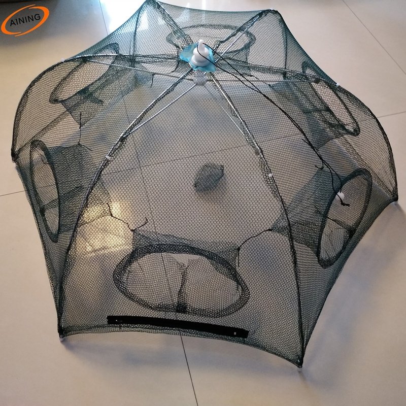 6 Entrance Fishing Tool Umbrella Shrimp Trap fishing trap umbrella