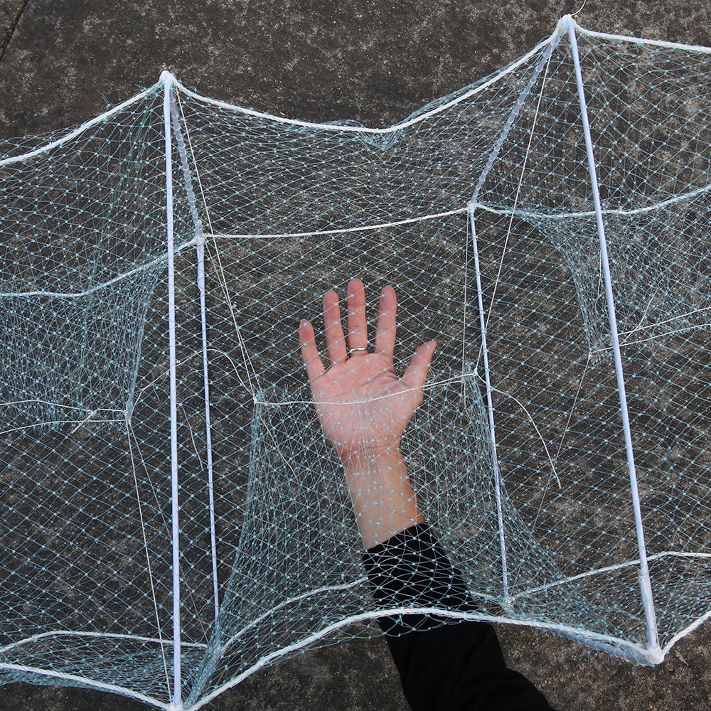 Wholesale Nylon Brown Wire Crayfish Trap Plastic Fish Farming Equipments Fishing Bait Cage