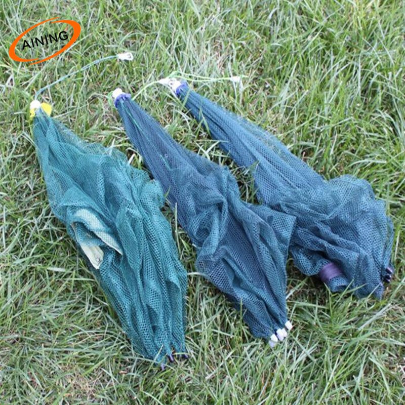 Strong 6 Holes umbrella automatic fishing trap cage fish net trap