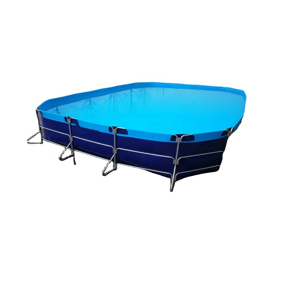Square fishing tank galvanized frame 2.4-50 cubic meters customized aquaculture system simple farming system customized