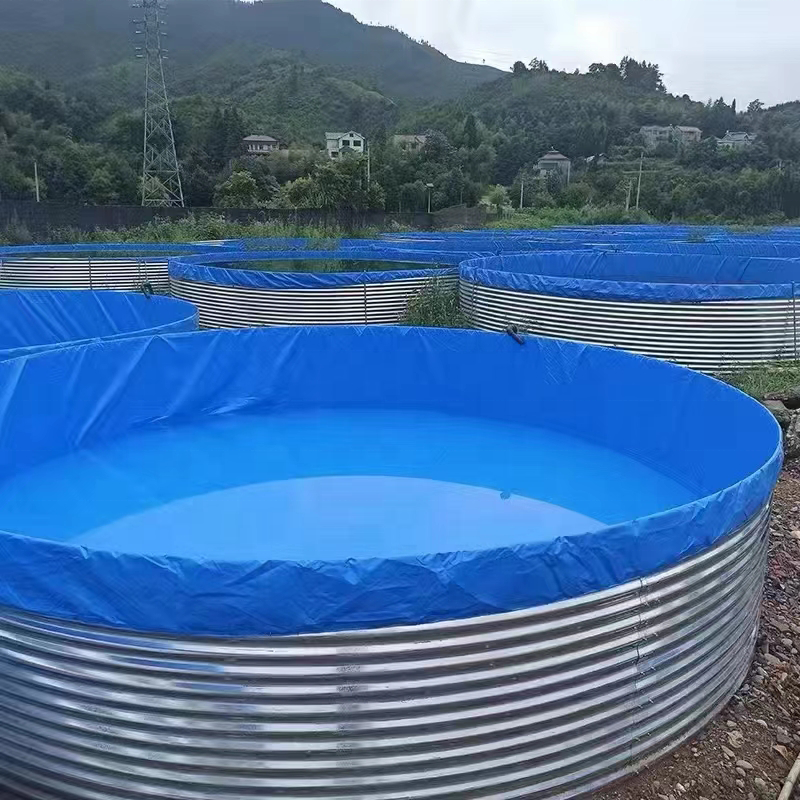 Chinese Manufacturers Hot Selling Plastic Farming Tank Large Galvanized Fish Ponds