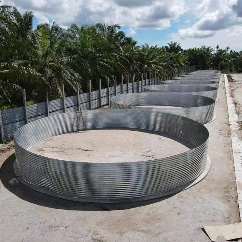 Chinese Manufacturers Hot Selling Plastic Farming Tank Large Galvanized Fish Ponds