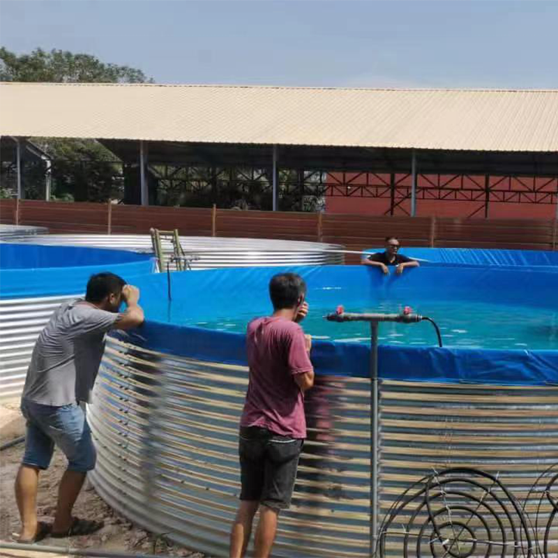 Chinese Manufacturers Hot Selling Plastic Farming Tank Large Galvanized Fish Ponds