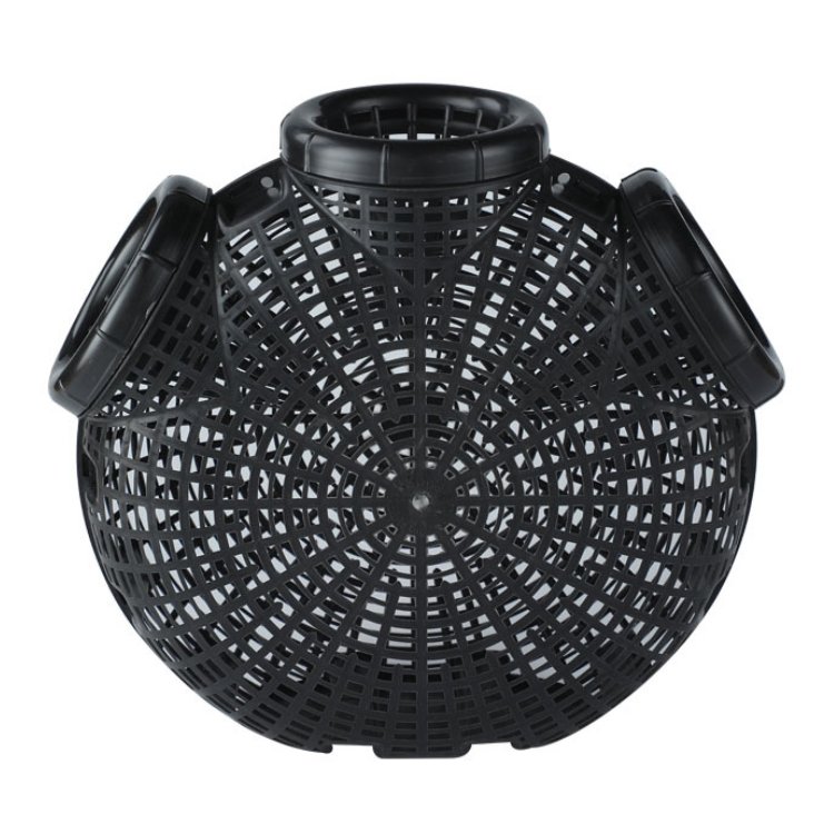 Wholesale portable plastic three inlets fishing net cages eel crab shrimp trap fishing trap