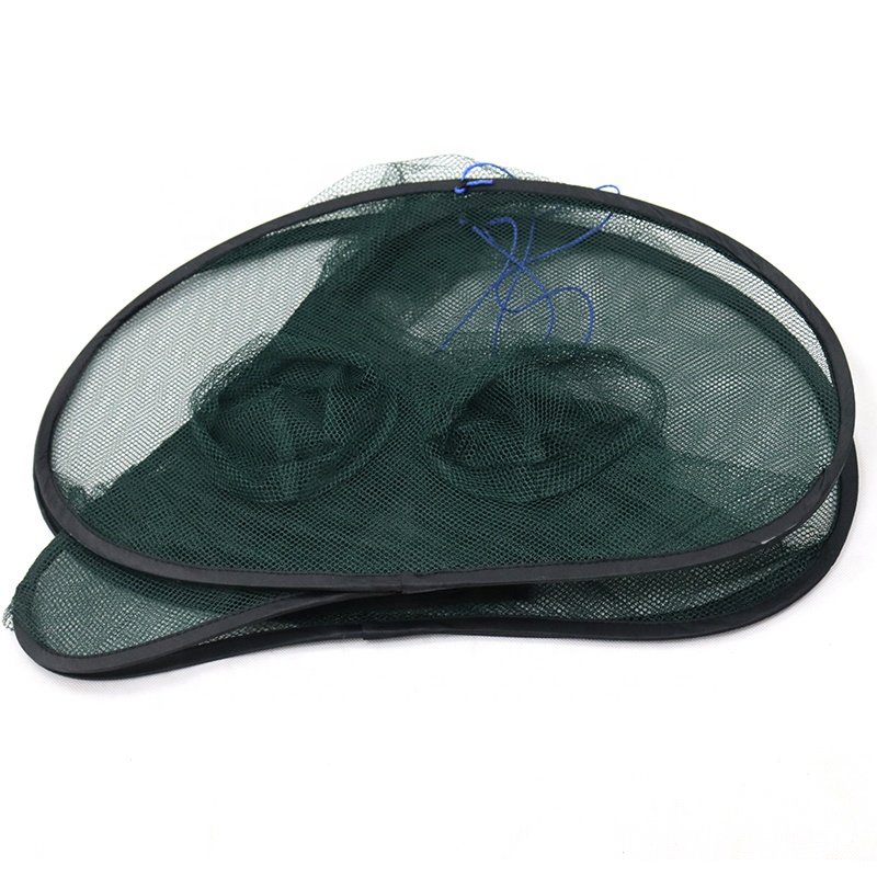 New Design Collapsible Portable 9-21 Holes Design Folded Automatic Crab Trap Fishing Net for Catching Smelt Crab Lobster Shrimp