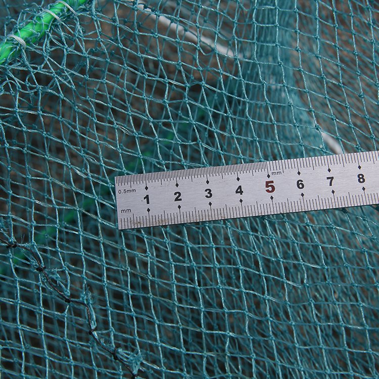 Shrimp Creel Crab Lobster Traps Fish Trap New Style Foldable Fishing Aquaculture Traps with Good Quality Green/blue Cuboid 9.3m