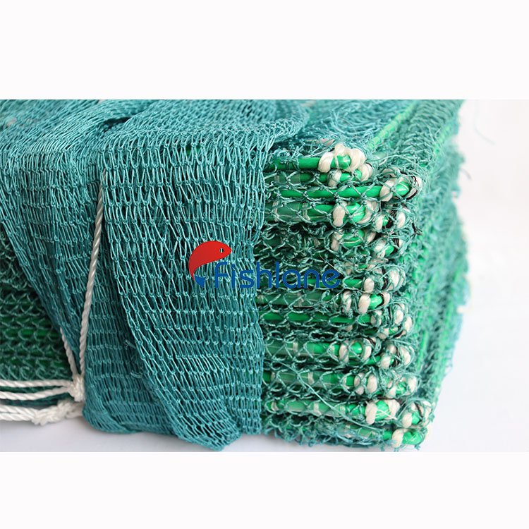10m Green Long Cage PE Fish Trap fish crab cage net Folding Crab Cage