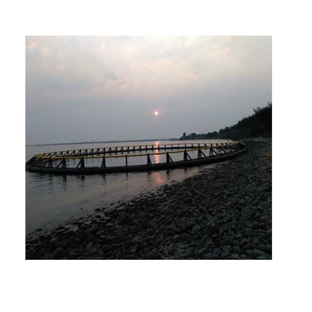 2022 durable hdpe Aquaculture Traps Fish Farming Cage Float Lake Albert