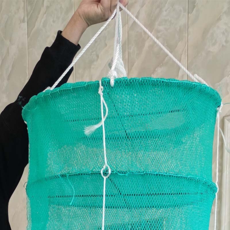 Scallop Trap Cage High Quality Aquaculture Multi-layer multiple length foldable Lobster crab fish ground fishing trap