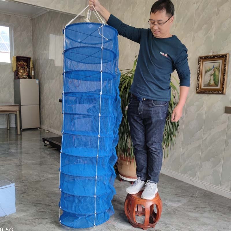 Scallop Trap Cage High Quality Aquaculture Multi-layer multiple length foldable Lobster crab fish ground fishing trap