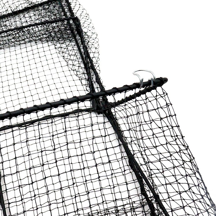 Square Fishing Cage Folding HDPE Mesh Crab Trap Lobster Shrimp Cast Net Aquaculture Trap Factory Price