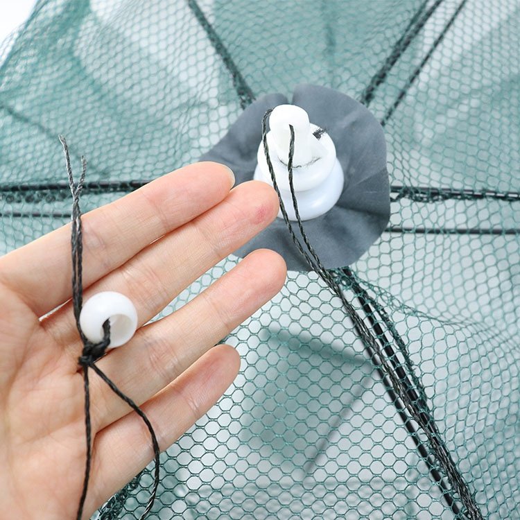 10 Holes Umbrella Shrimp Cage Foldable Fishing Bait Trap Cast Net Cage Crawfish Crab Aquaculture Trap