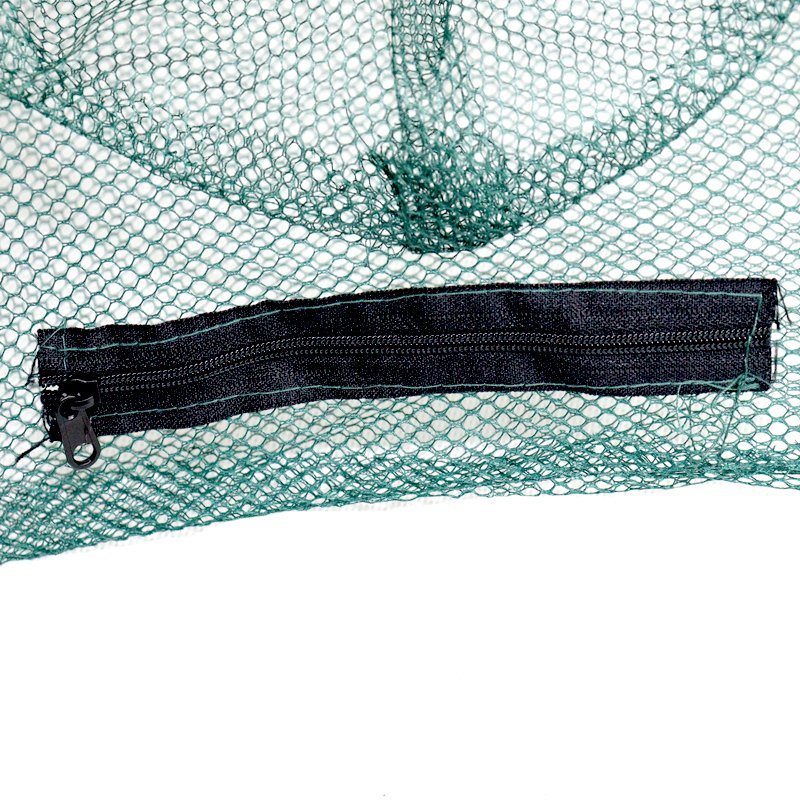 Foldable Shrimp Crab Baits Cast Mesh Multi-Holes Fly Hand Cast Mesh Net Drawstring Casting Fishing Net