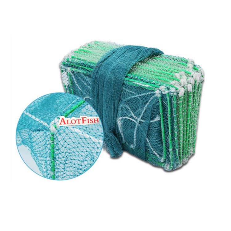 AlotFish PE net Commercial Crab Pots Fish Farming Equipments Fishing Cage Factory Outlet Aquaculture Traps