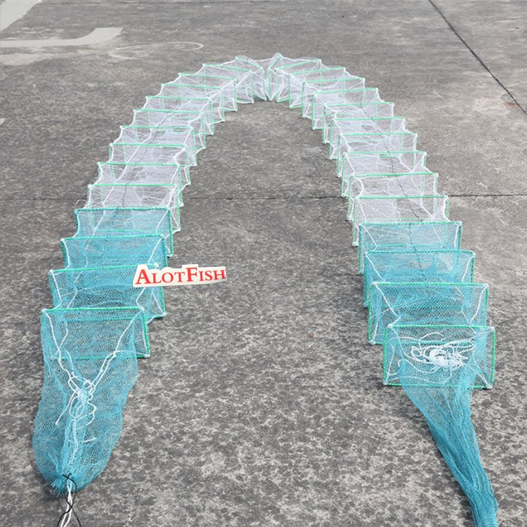 AlotFish PE net Commercial Crab Pots Fish Farming Equipments Fishing Cage Factory Outlet Aquaculture Traps
