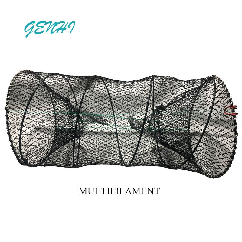 China fishing net Factory Lobster trap Fishing Cages knotted net fish trap with size 45*80 cm for fish shrimp crab
