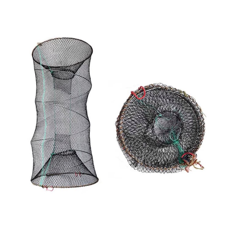 China fishing net Factory Lobster trap Fishing Cages knotted net fish trap with size 45*80 cm for fish shrimp crab