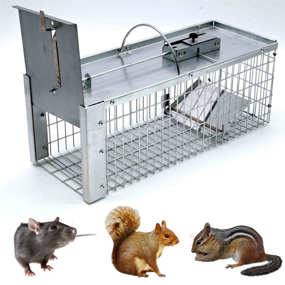 High Performance Humane Solid Gel Rat Cage Live Catch Mouse Trap For Farm Pest Control Rechargeable US Size