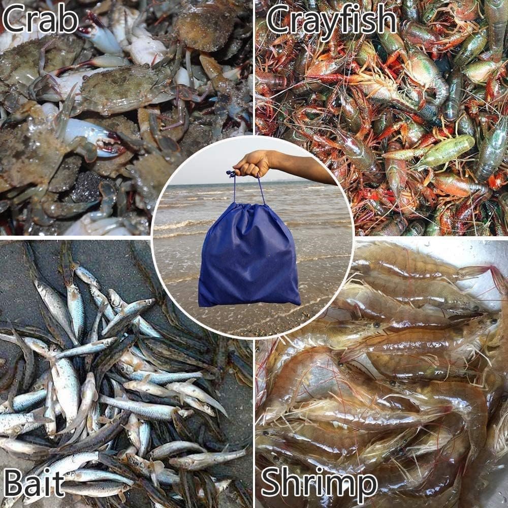Drasry Crab Trap Bait Portable Folded Cast Net Fishing Traps Nets Lobster Crawfish Shrimp Fishing Accessories