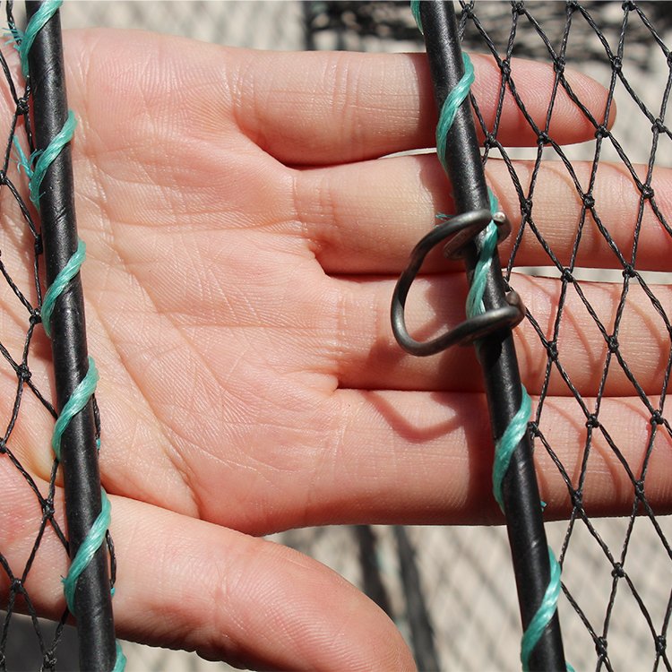 Foldable Aquaculture Crab Trap Square Lobster Trap Crab Cage Shrimp Pot